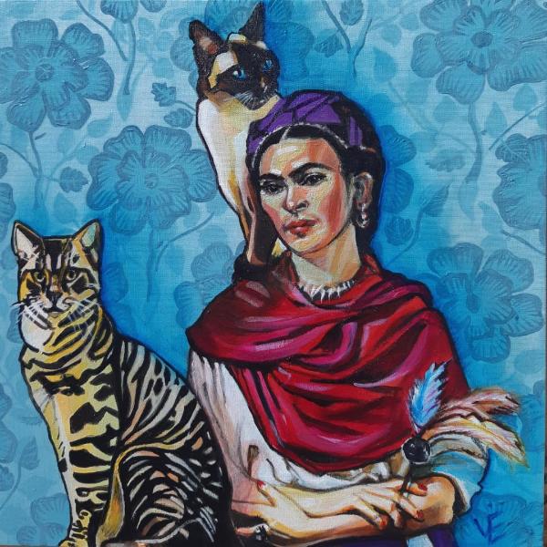 Cat Commission P1 - Frida and Cats