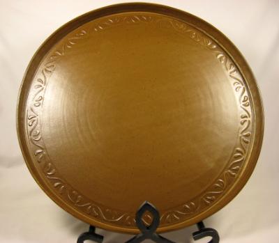 120508.L Large Platter with Shino Glaze 120508.L Large Platter with Shino Glaze