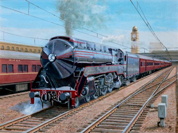 Locomotive 3801 at Sydney Terminal