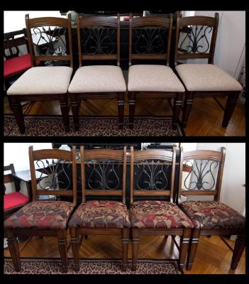 Dining Room Chairs - Before & After