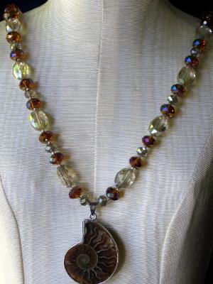 Ammonite Crystal Necklace Ammonite Crystal Necklace