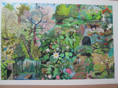Unframed print of McLeans' Garden drawing
