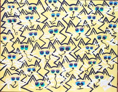 Yellow Zig-Zag Cats Yellow Zig-Zag Cats