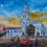 Santo Domingo church, 35cm x 50cm, 2015