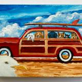 WOODY FULL OF SURFDOGS MEET MR. SEAGULL
