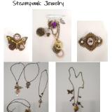 Steampunk Necklaces and Pins