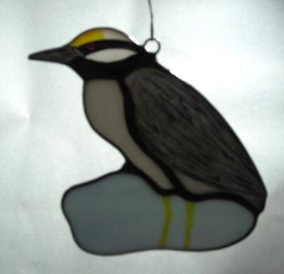 Yellow Crowned Night Heron Sun Catcher Yellow Crowned Night Heron Sun Catcher