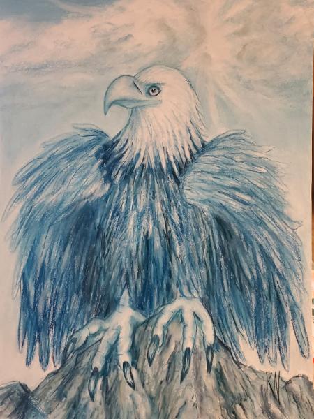 Monochromatic Blue Eagle