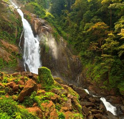 Costa RIcan Rainforest Waterfall Costa RIcan Rainforest Waterfall