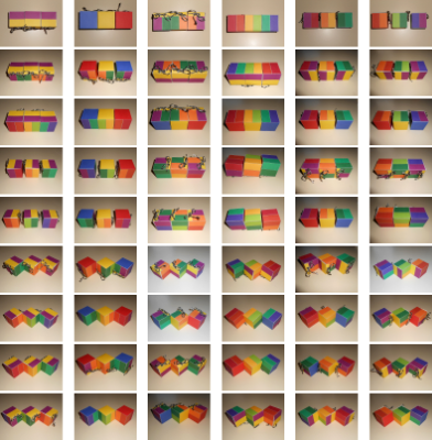 All the permutations for looking at a cube (or three!)