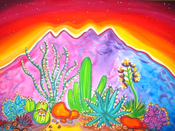 "Four Peaks Cactus Garden"