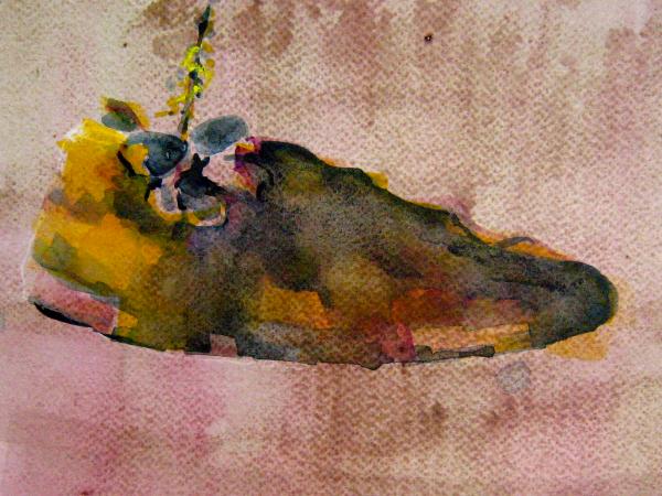 Watercolour 2 on brown