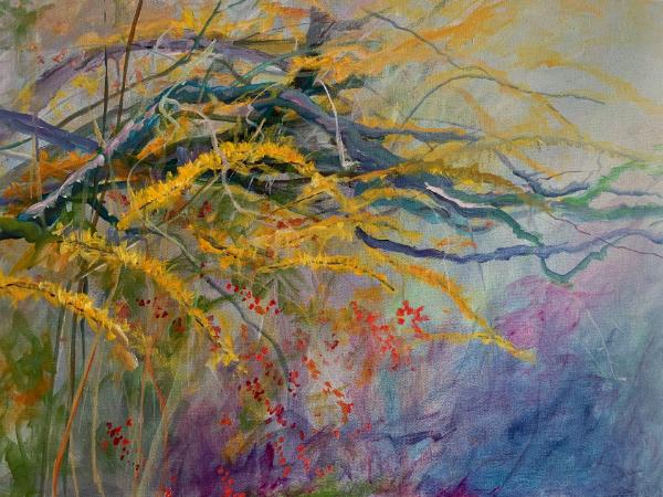 Tamarack and Winterberry Abstract