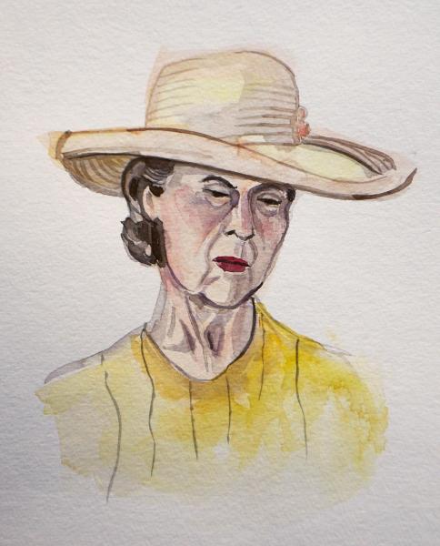 Nancy in a Straw Hat