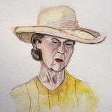 Nancy in a Straw Hat