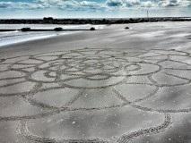 Large scale sand mandala 