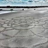 Large scale sand mandala 