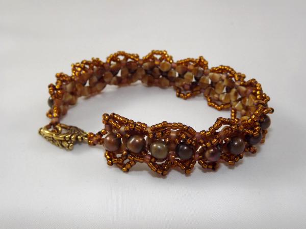 B-89 brown pearl bracelet