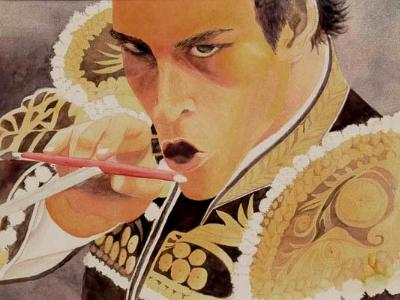 The Matador ~ Watercolor ~ 18X24 The Matador ~ Watercolor ~ 18X24
