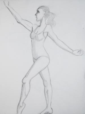 Swimsuit Model Stepping Swimsuit Model Stepping