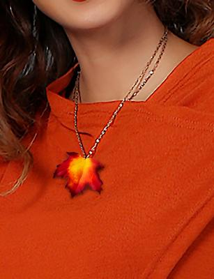 Maple Leaf Necklace Pendant