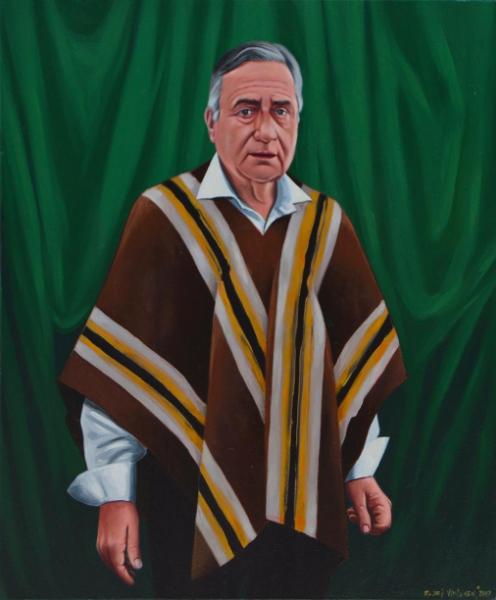 Oil portrait of Father HEINRICH ROSNER, 50cm x 60cm, 2015