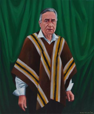 Oil portrait of Father HEINRICH ROSNER, 50cm x 60cm, 2015