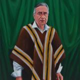Oil portrait of Father HEINRICH ROSNER, 50cm x 60cm, 2015