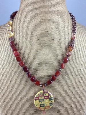Carnelian and Copper Necklace Carnelian and Copper Necklace