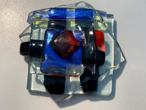 "SONATA" Dichroic Glass Mini Paperweight