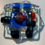 "SONATA" Dichroic Glass Mini Paperweight