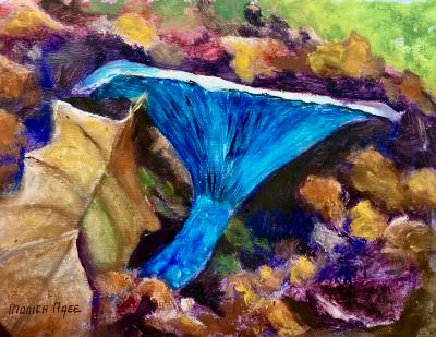 Blue mushroom 