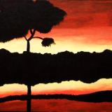 Acrylics: African Sunset 