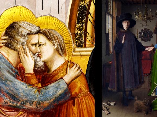 Giotto and van Eyck paintings