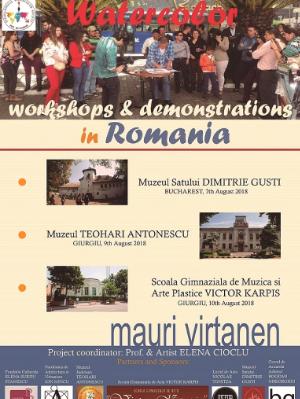 Watercolor Demonstrations and Workshops in Romania, August.2018