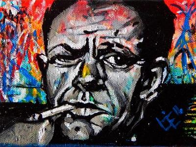 4th mini painting in Artist series done - Jackson Pollock 4th mini painting in Artist series done - Jackson Pollock