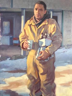 Long Winter's Night 30x48" oil Long Winter's Night 30x48" oil