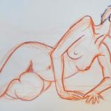 Raquel, Reclining Nude on Her Side