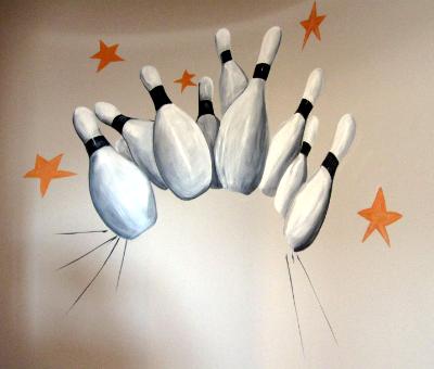 Bowling mural Bowling mural