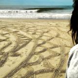 Large scale sand mandala 