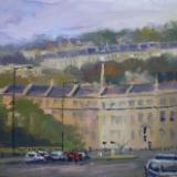 George's Place, Bath, 8x6 ins, oils