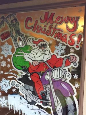 motorcycle Santa