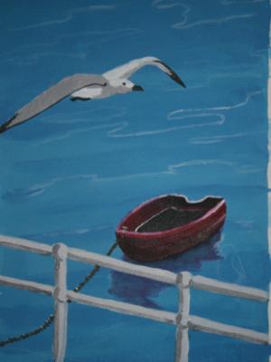 The Gull & the Red Boat