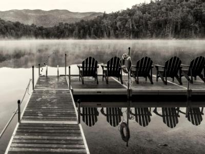 Heart Lake Dock Black & White Panorama (Click for full width) Heart Lake Dock Black & White Panorama (Click for full width)