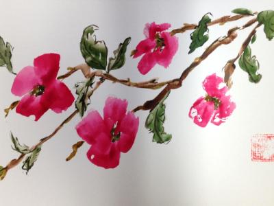 12x16" Pink Dogwood (available) 12x16" Pink Dogwood (available)