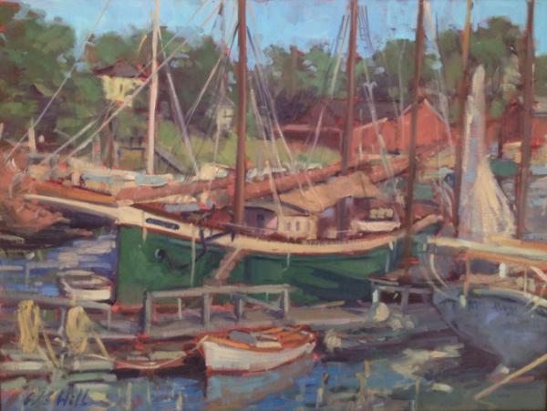 Camden Harbor  18x24" oil sold