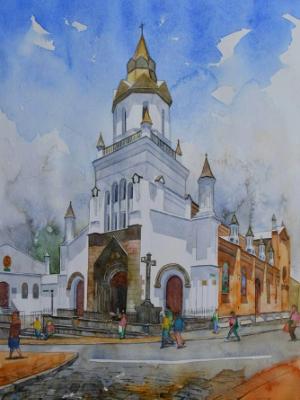 San Roque church, 35cm x 50cm, 2016 San Roque church, 35cm x 50cm, 2016