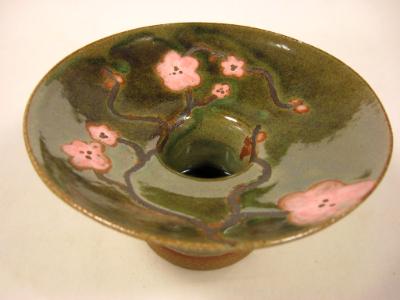 120630.CA Flower Vase with Cherry Blossoms 120630.CA Flower Vase with Cherry Blossoms