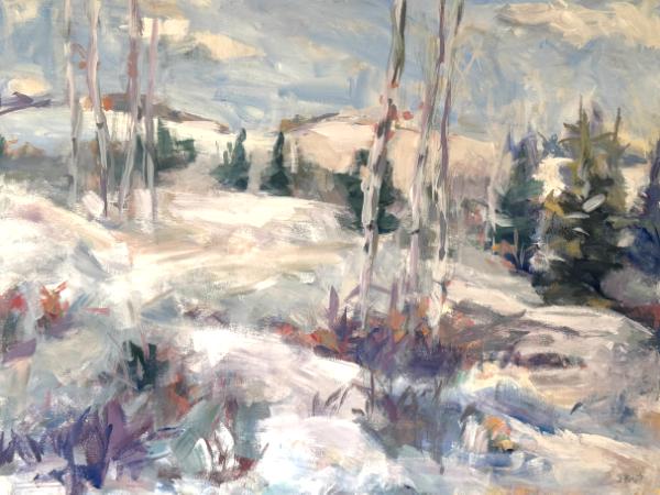 Winter Aspens