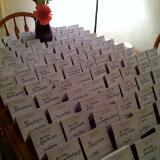 silva wedding placecards